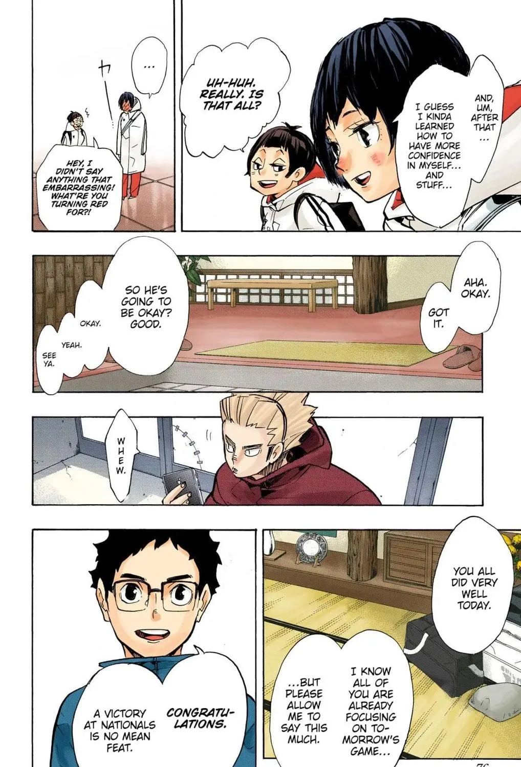 Read Haikyu!! (Official Colored) (Colored) chapter 246 image 16 on Lezhin