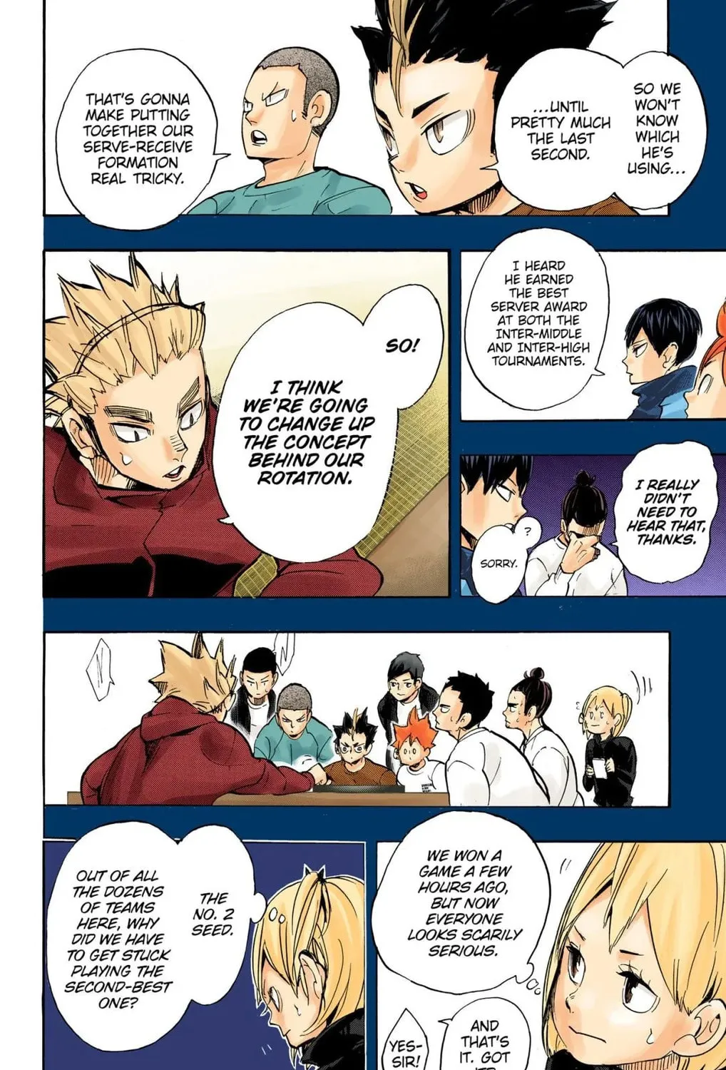 Read Haikyu!! (Official Colored) (Colored) chapter 247 image 18 on Lezhin