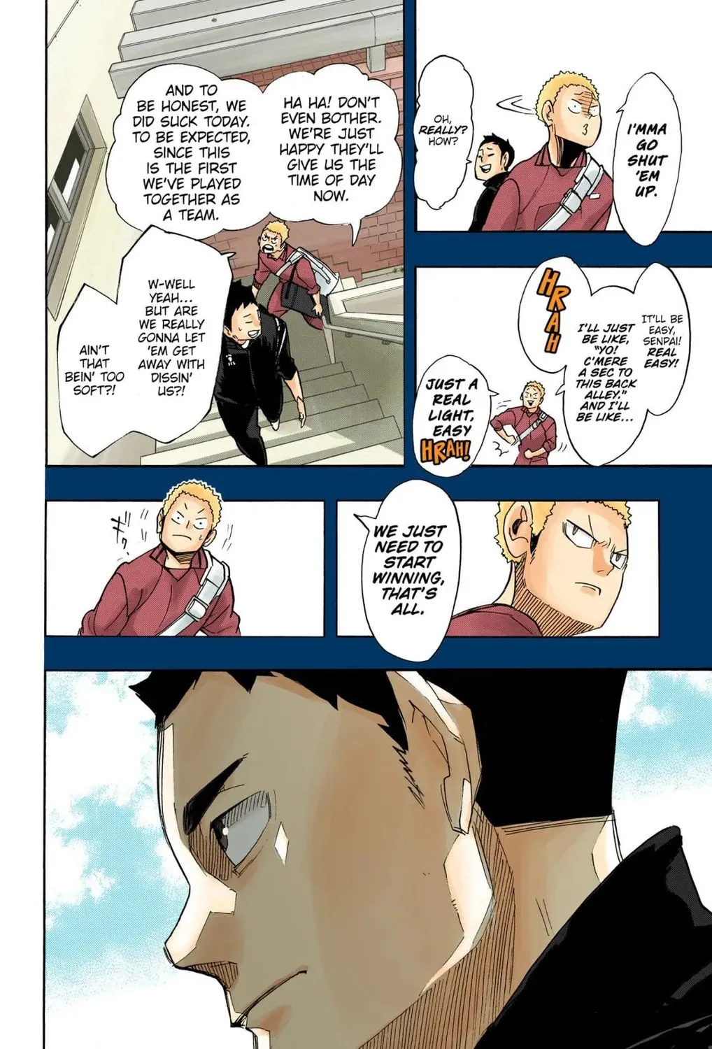 Read Haikyu!! (Official Colored) (Colored) chapter 262 image 6 on Lezhin