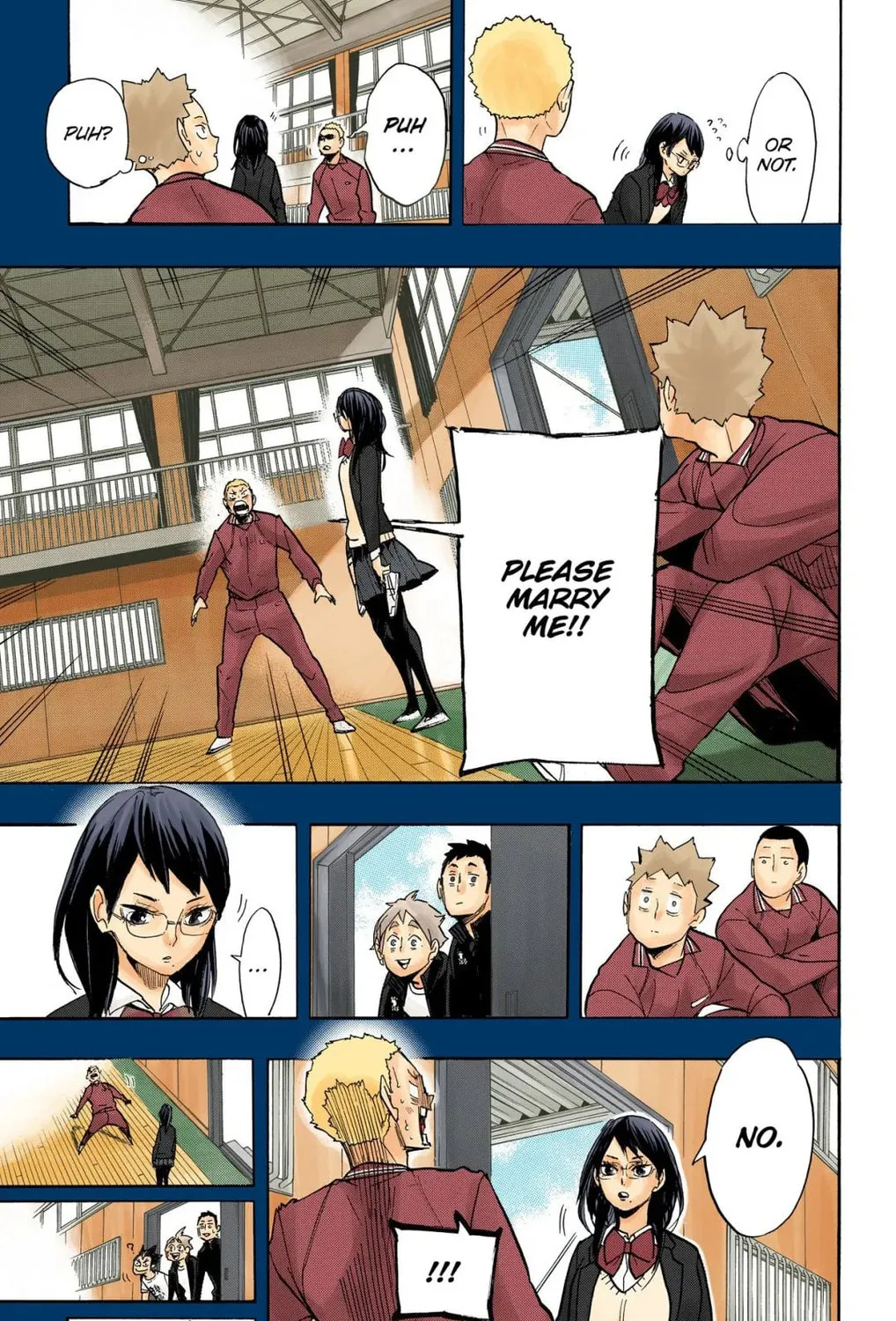 Read Haikyu!! (Official Colored) (Colored) chapter 264 image 12 on Lezhin