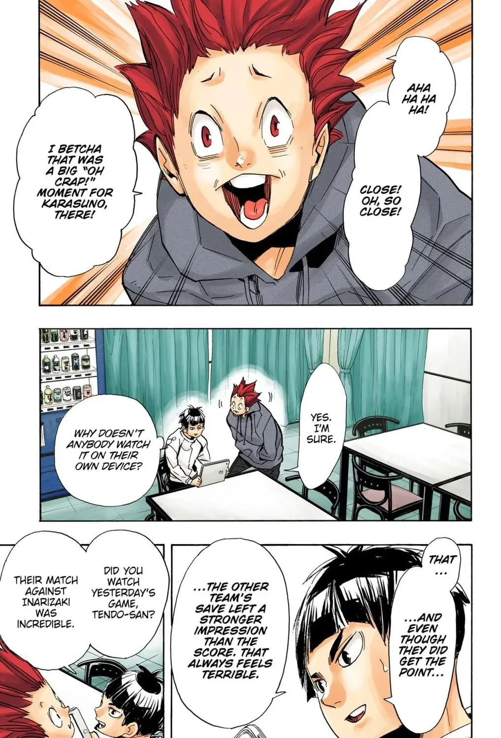Read Haikyu!! (Official Colored) (Colored) chapter 301 image 2 on Lezhin