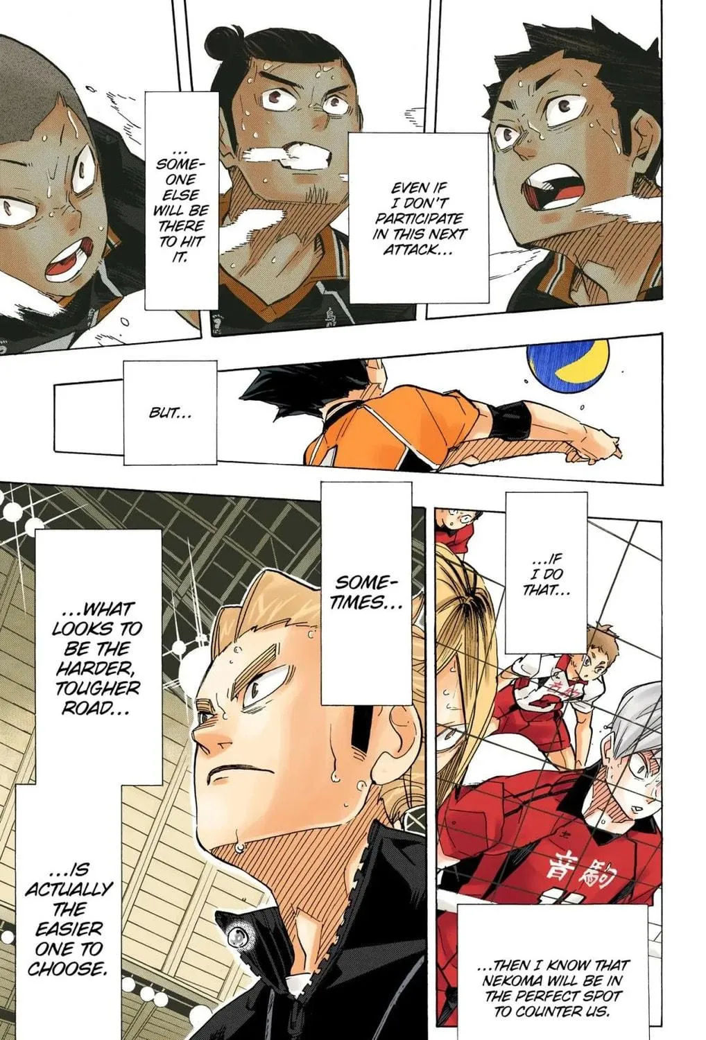 Read Haikyu!! (Official Colored) (Colored) chapter 308 image 4 on Lezhin