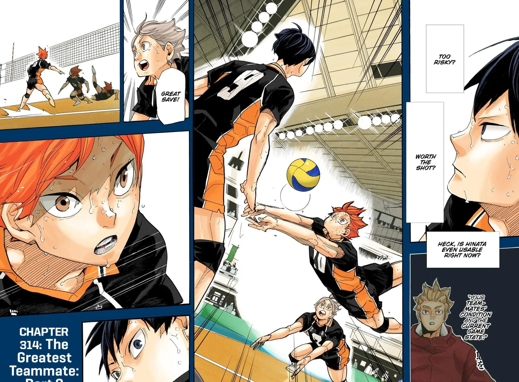 Read Haikyu!! (Official Colored) (Colored) chapter 314 image 6 on Lezhin