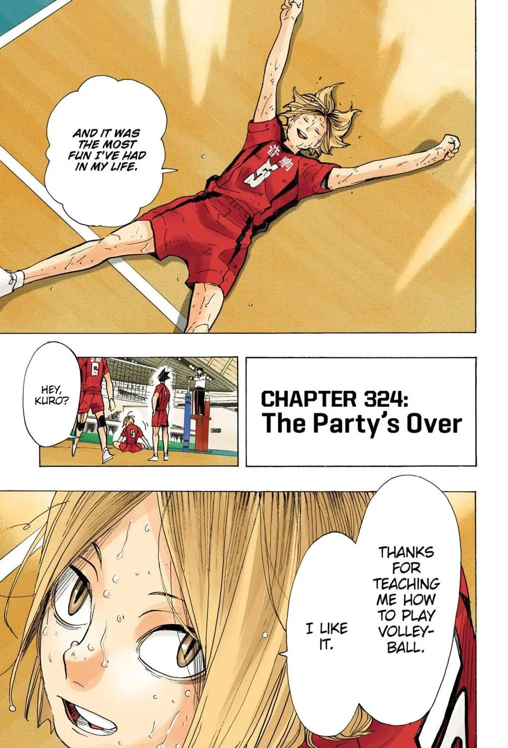 Read Haikyu!! (Official Colored) (Colored) chapter 324 image 28 on Lezhin