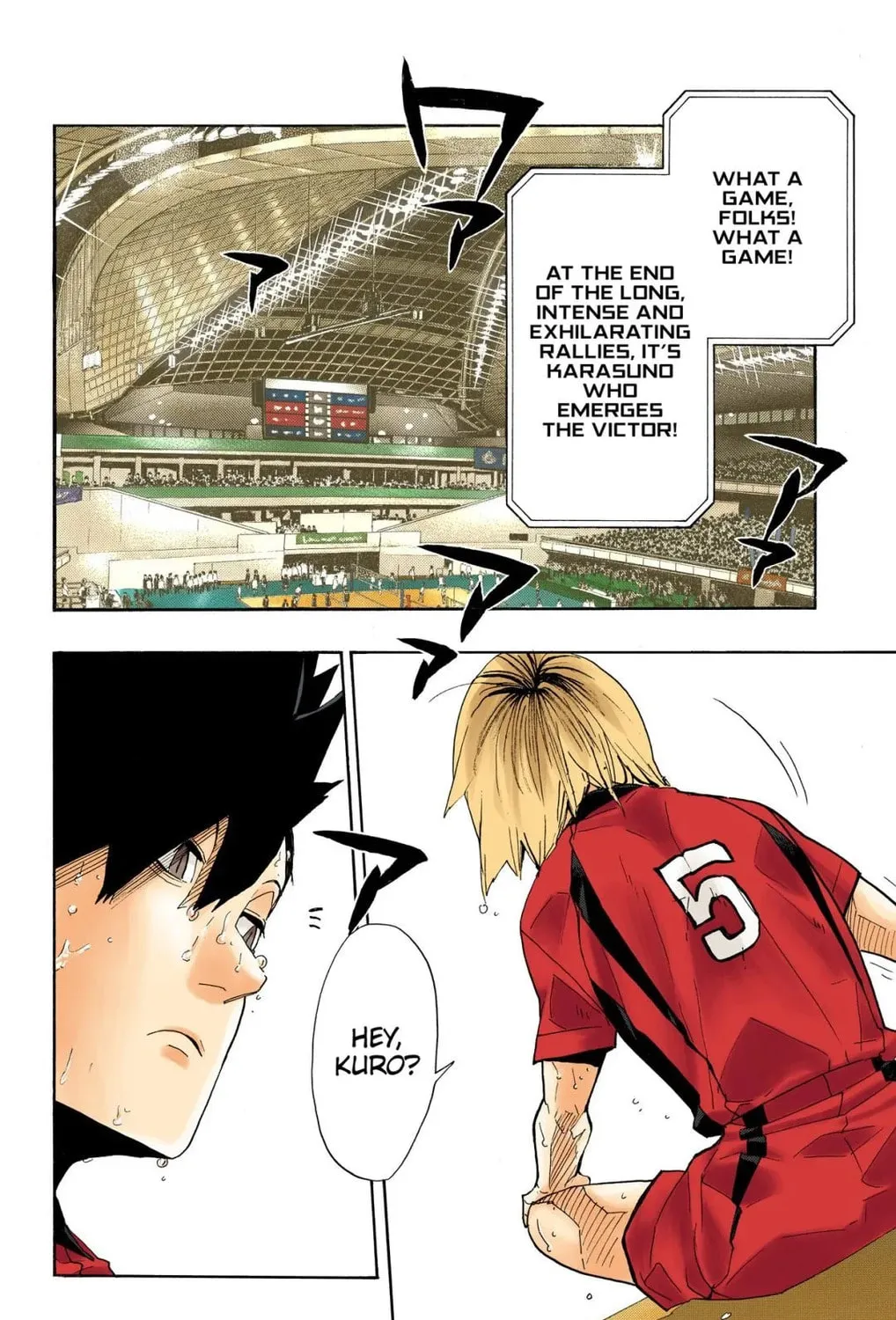 Read Haikyu!! (Official Colored) (Colored) chapter 325 image 2 on Lezhin