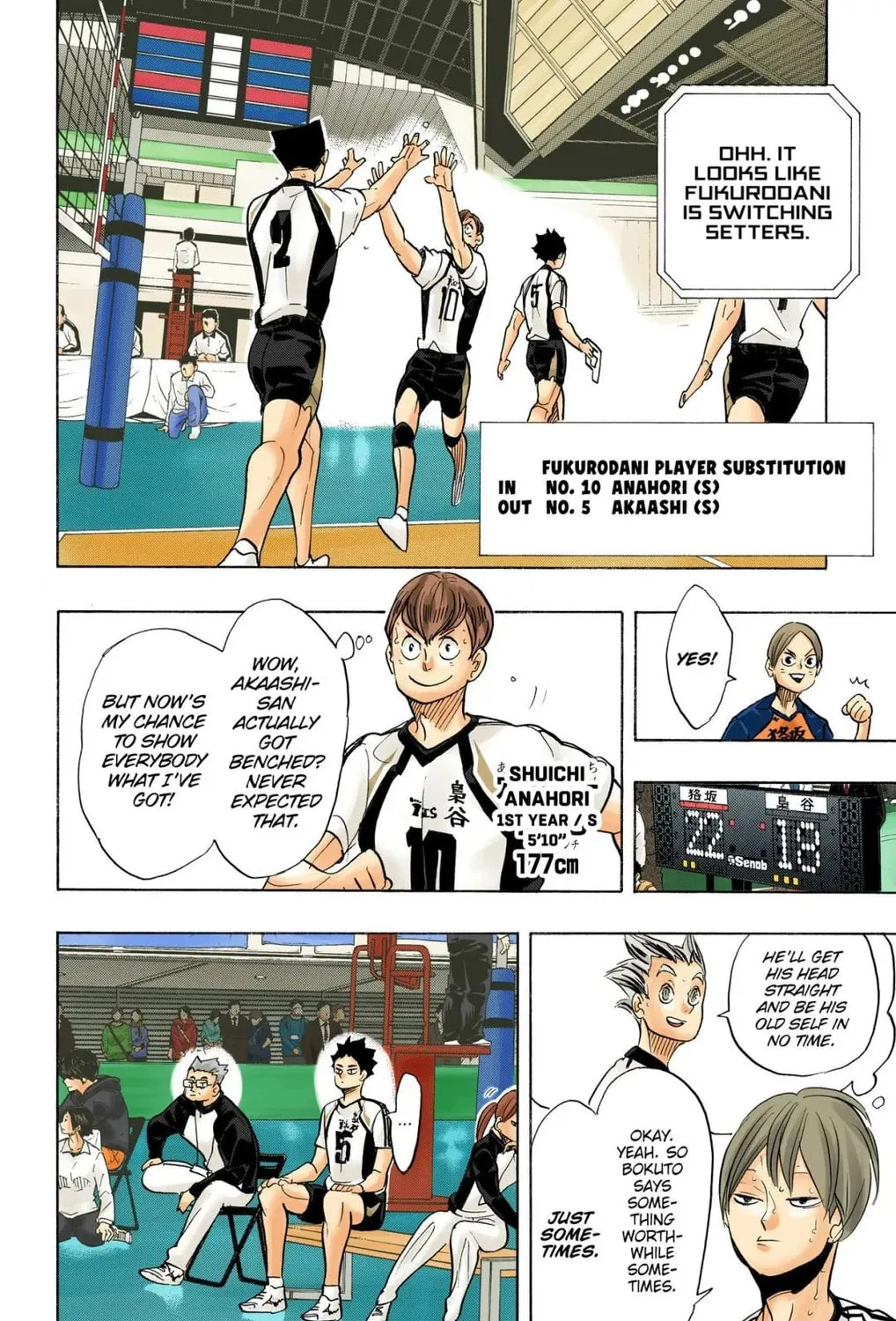 Read Haikyu!! (Official Colored) (Colored) chapter 333 image 2 on Lezhin