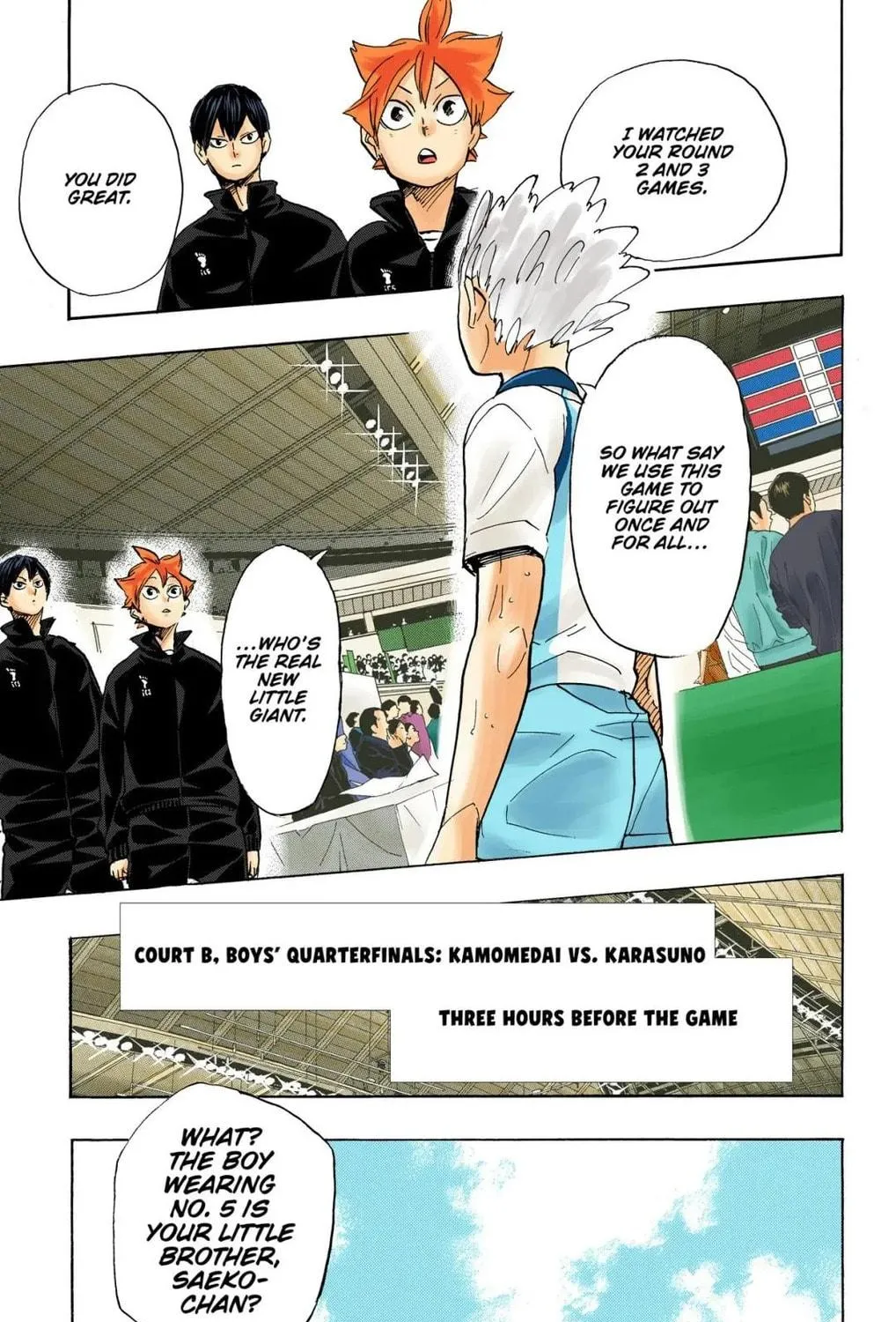 Read Haikyu!! (Official Colored) (Colored) chapter 338 image 4 on Lezhin