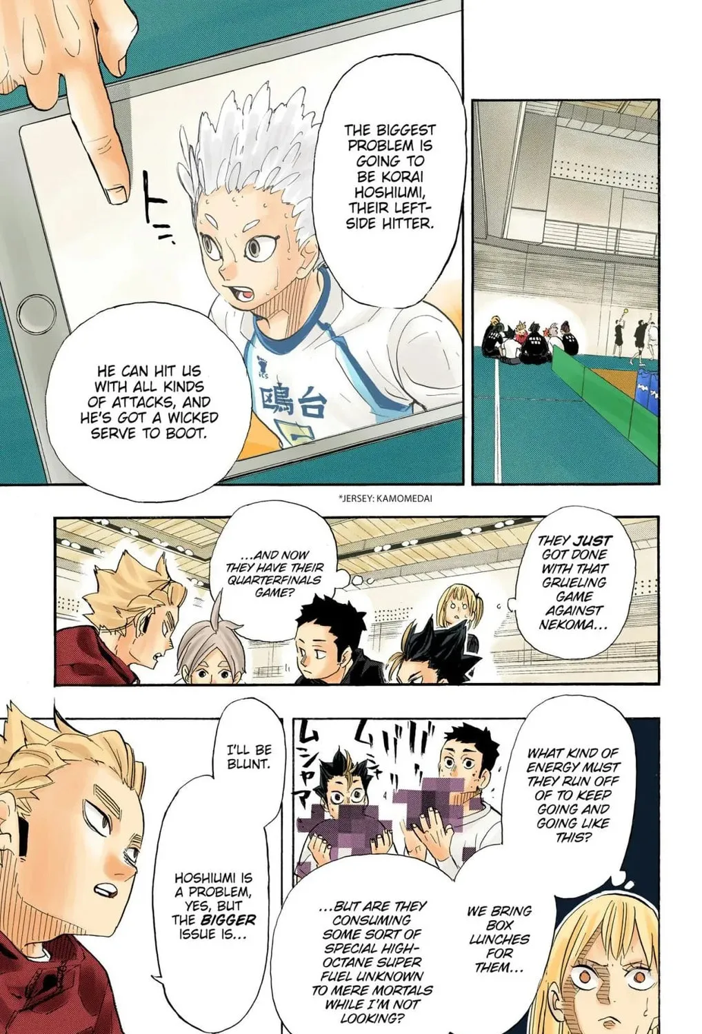 Read Haikyu!! (Official Colored) (Colored) chapter 338 image 8 on Lezhin