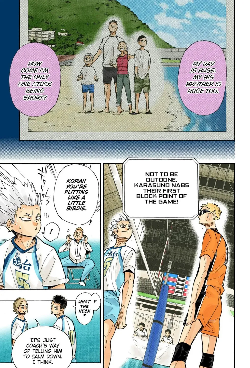 Read Haikyu!! (Official Colored) (Colored) chapter 343 image 2 on Lezhin
