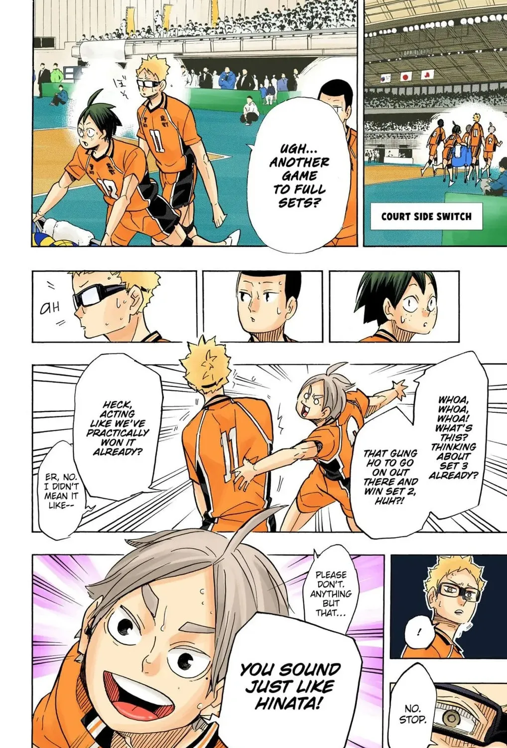 Read Haikyu!! (Official Colored) (Colored) chapter 346 image 6 on Lezhin
