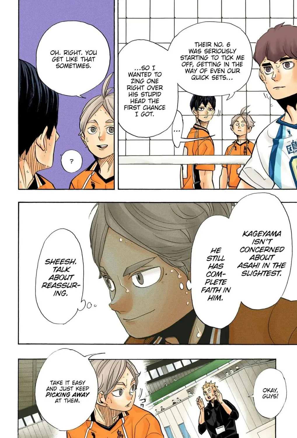 Read Haikyu!! (Official Colored) (Colored) chapter 353 image 2 on Lezhin