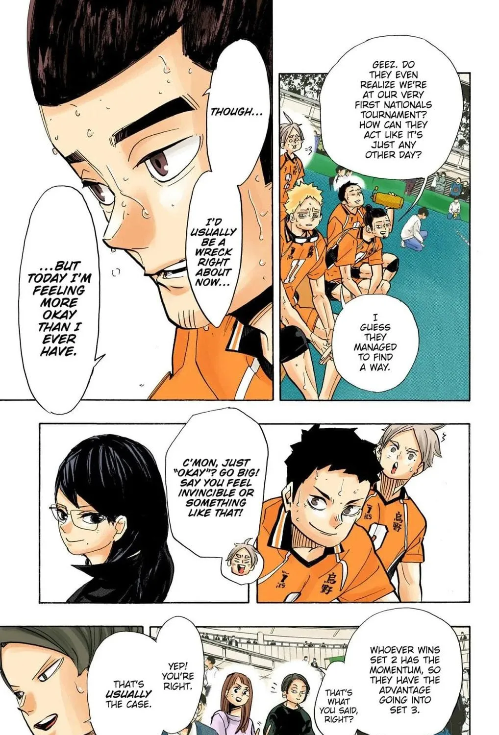 Read Haikyu!! (Official Colored) (Colored) chapter 358 image 16 on Lezhin