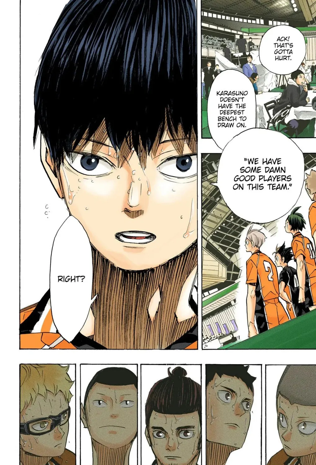 Read Haikyu!! (Official Colored) (Colored) chapter 366 image 12 on Lezhin