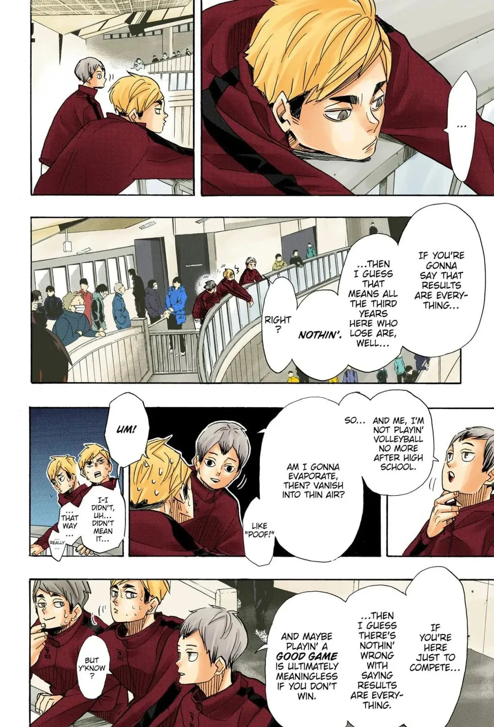 Read Haikyu!! (Official Colored) (Colored) chapter 368 image 14 on Lezhin