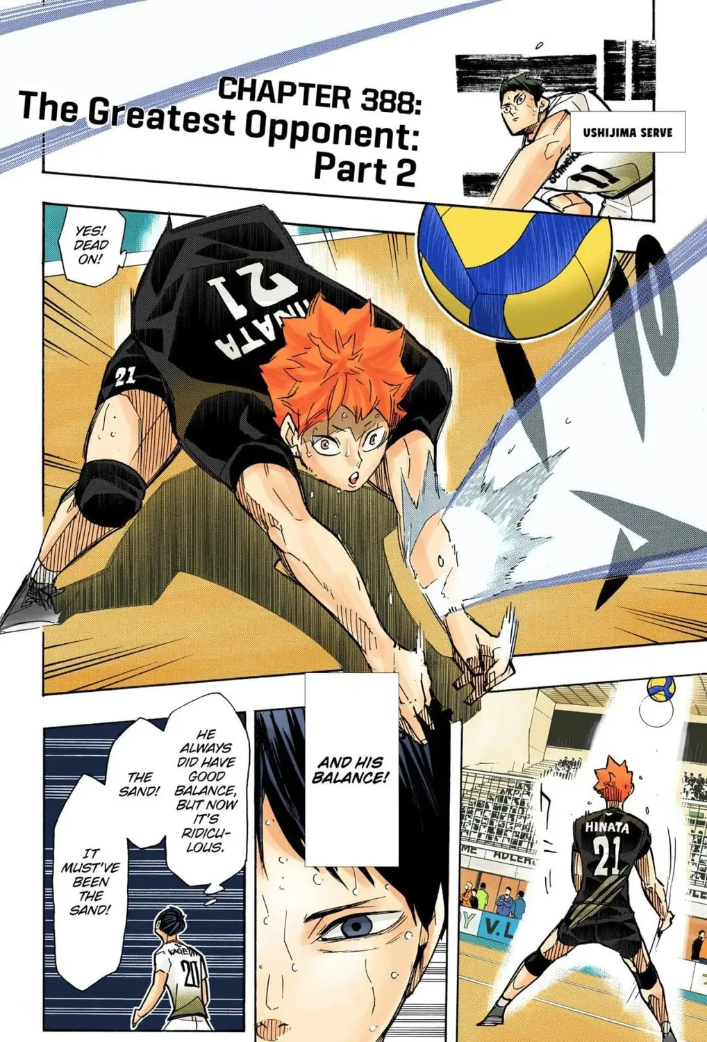 Read Haikyu!! (Official Colored) (Colored) chapter 388 image 2 on Lezhin