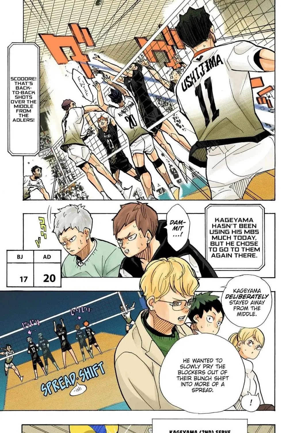 Read Haikyu!! (Official Colored) (Colored) chapter 389 image 16 on Lezhin
