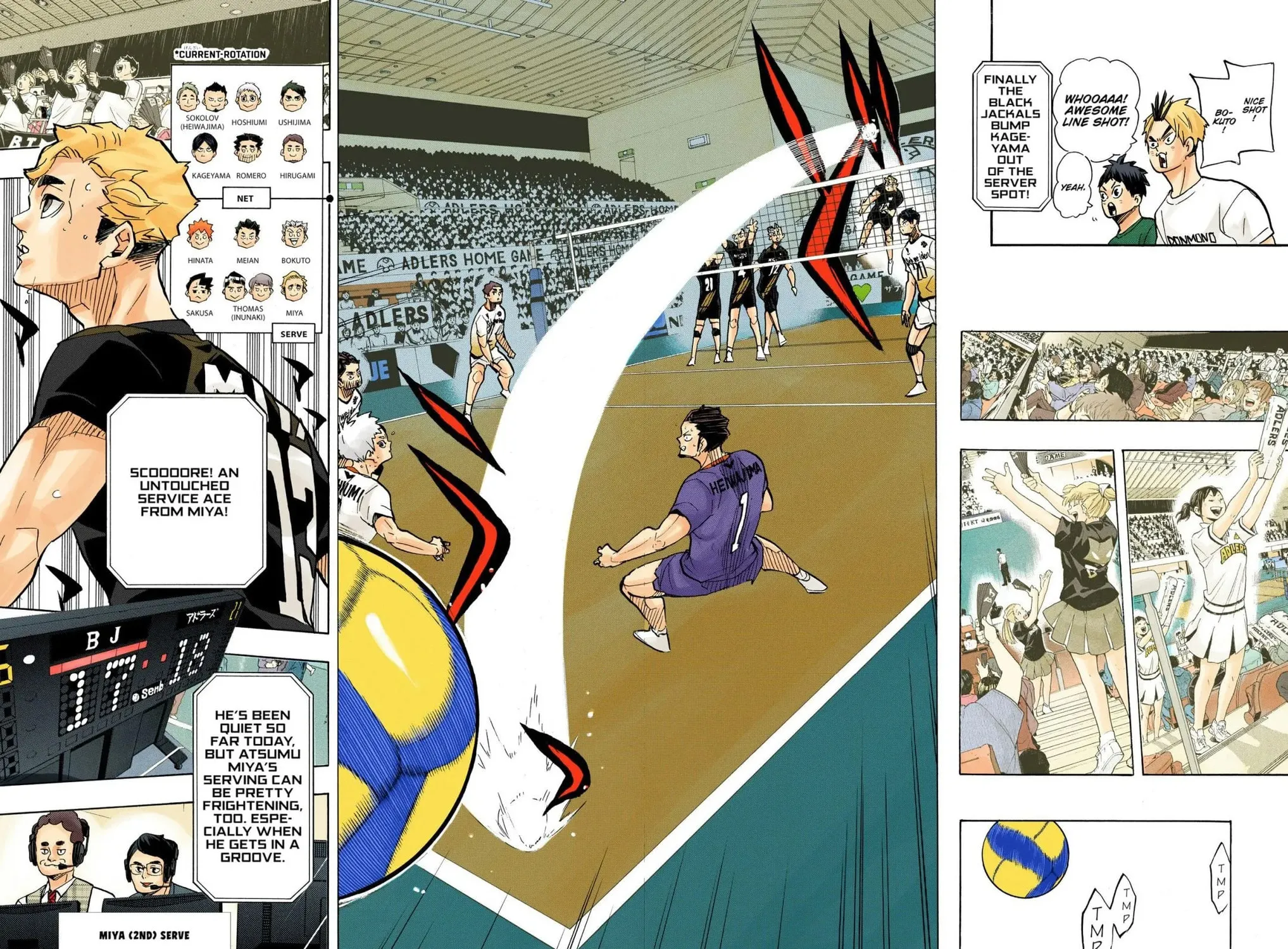 Read Haikyu!! (Official Colored) (Colored) chapter 389 image 4 on Lezhin