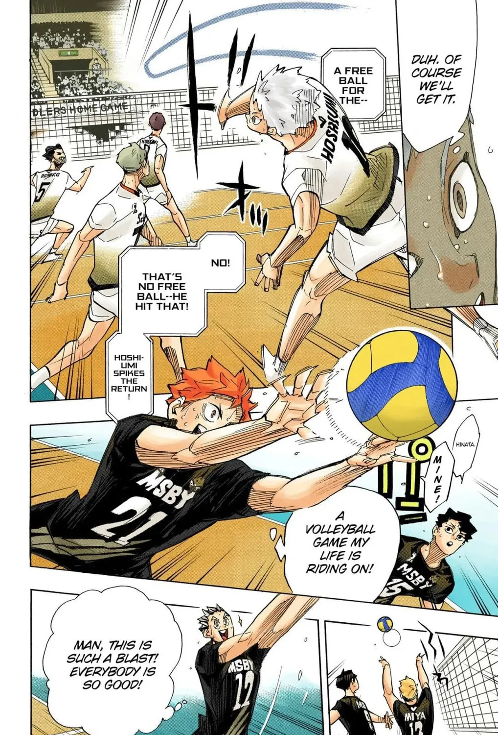 Read Haikyu!! (Official Colored) (Colored) chapter 396 image 12 on Lezhin