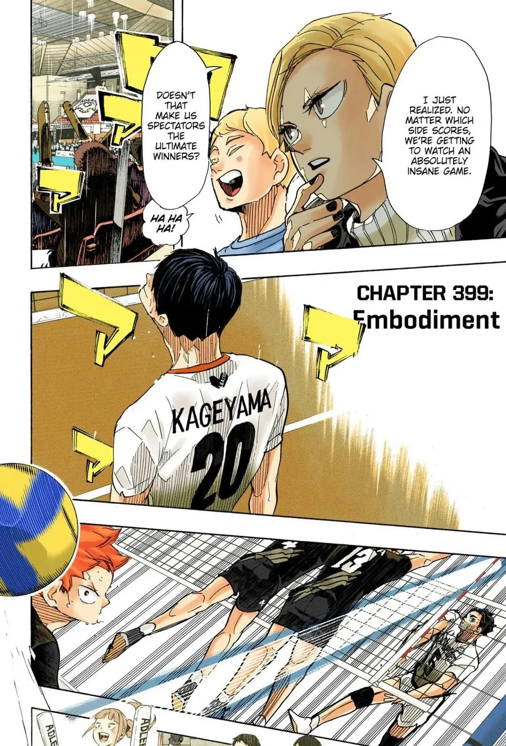 Read Haikyu!! (Official Colored) (Colored) chapter 399 image 6 on Lezhin