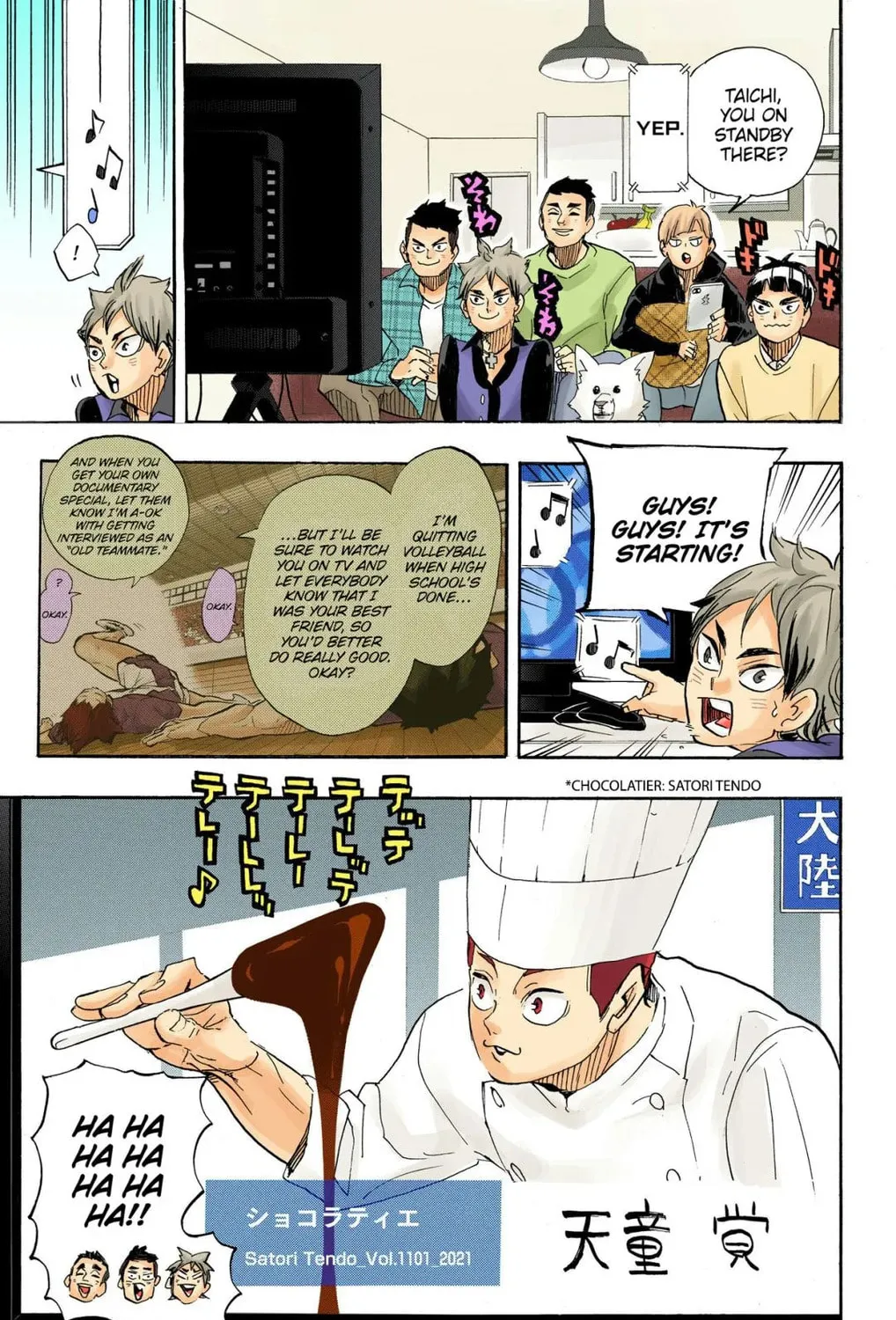 Read Haikyu!! (Official Colored) (Colored) chapter 402 image 8 on Lezhin
