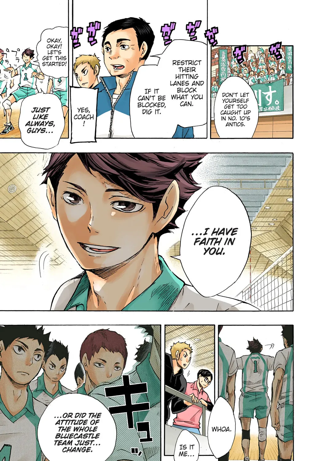 Read Haikyu!! (Official Colored) (Colored) chapter 49 image 14 on Lezhin