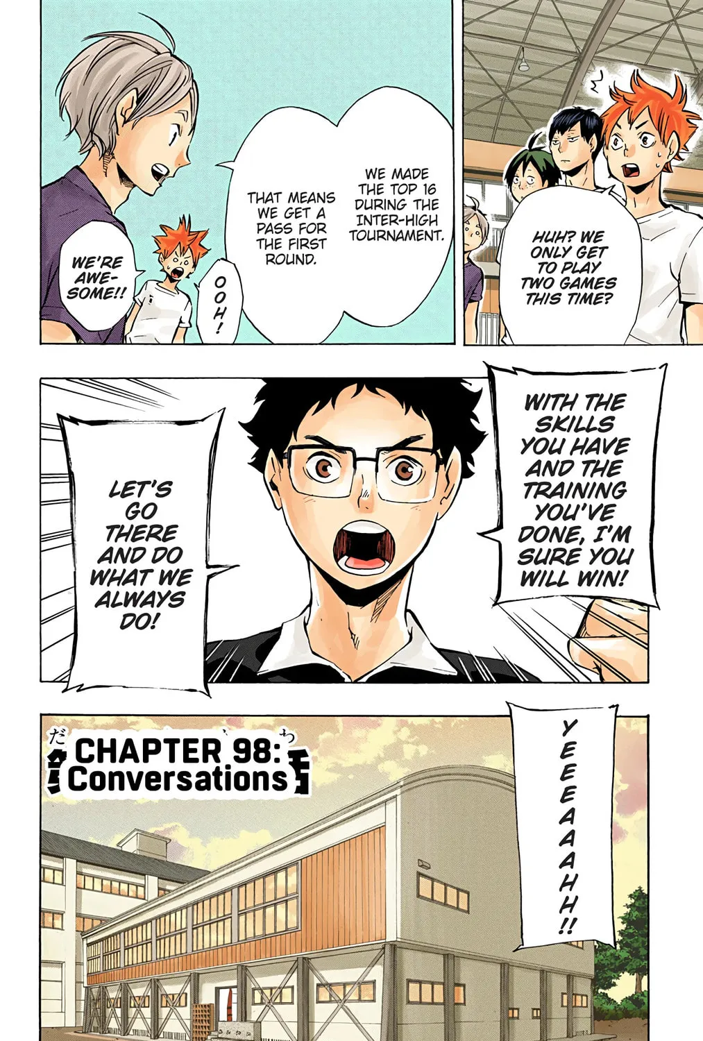 Read Haikyu!! (Official Colored) (Colored) chapter 98 image 2 on Lezhin