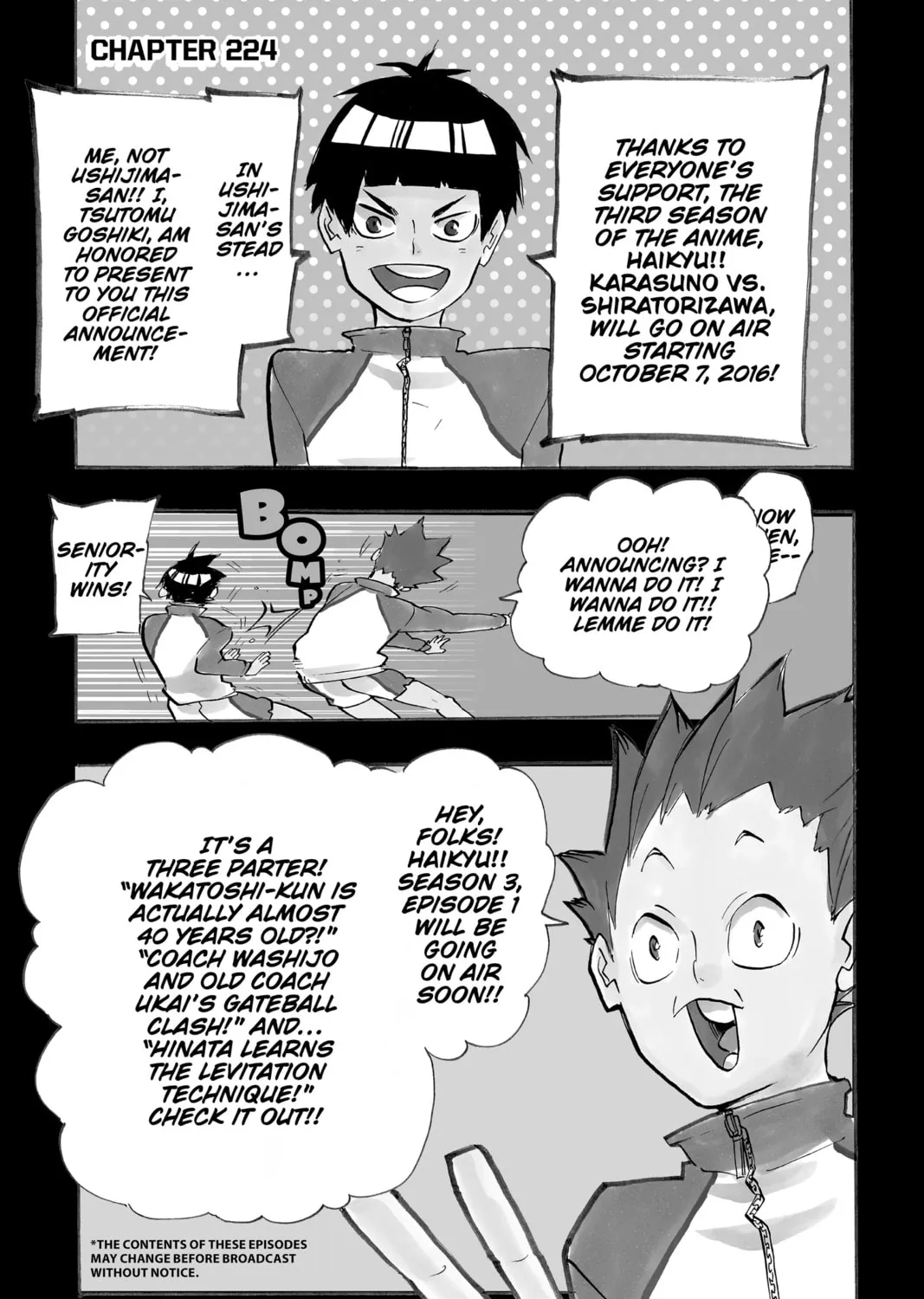 Read Haikyu!! chapter 224 image 0 on Lezhin