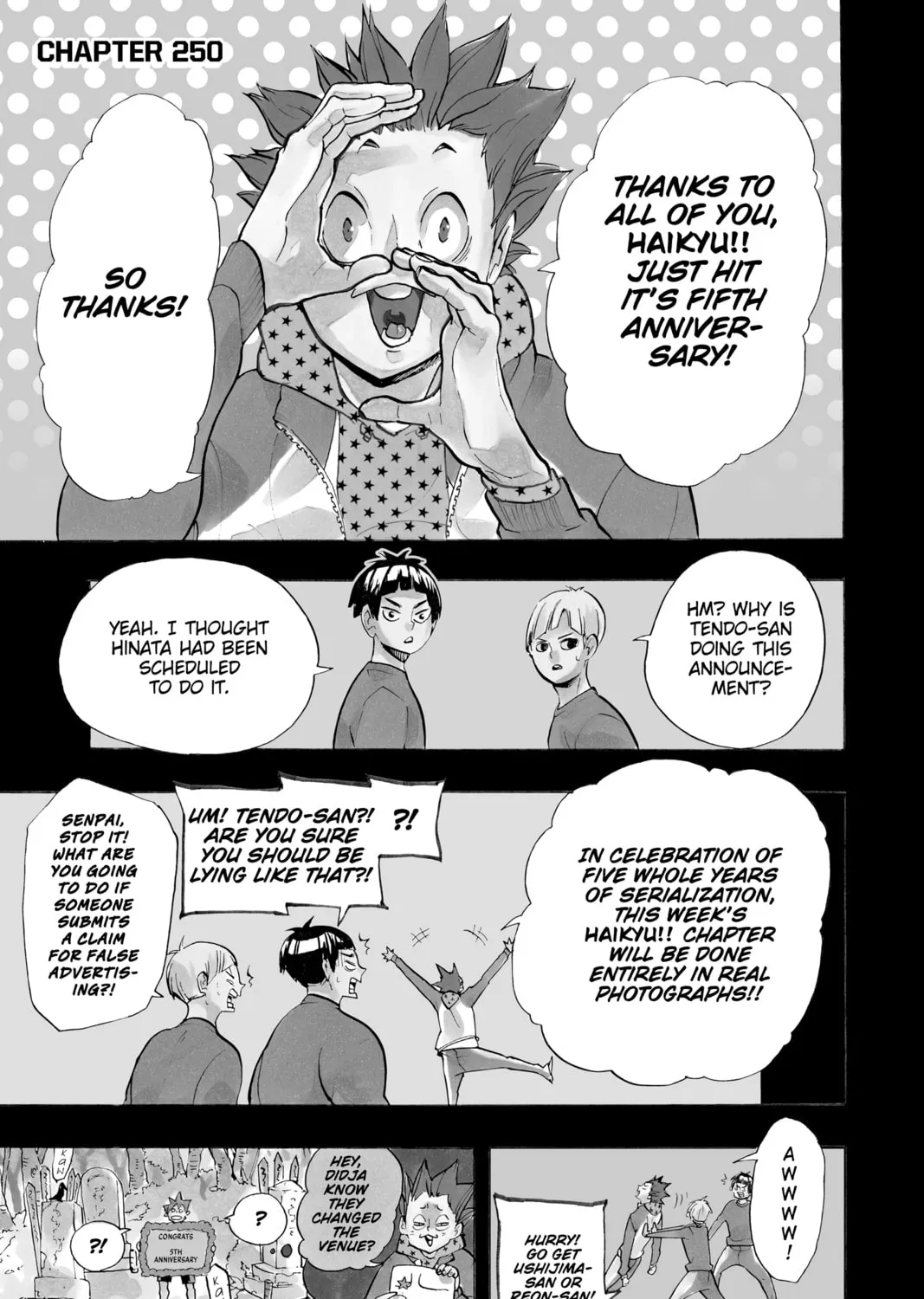 Read Haikyu!! chapter 250 image 0 on Lezhin