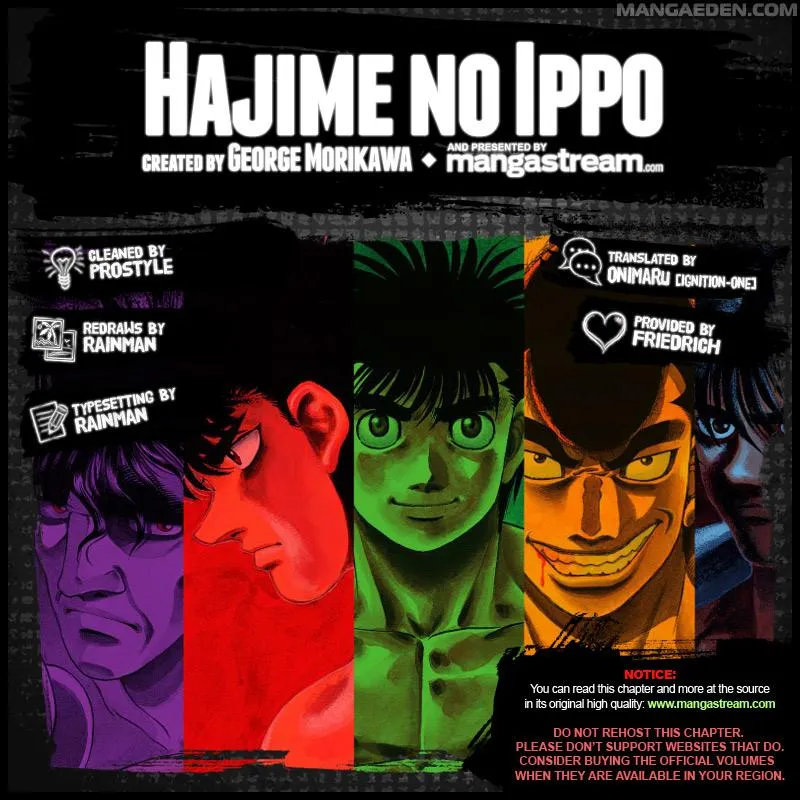 Read Hajime no Ippo chapter 1052.1 image 1 on Lezhin