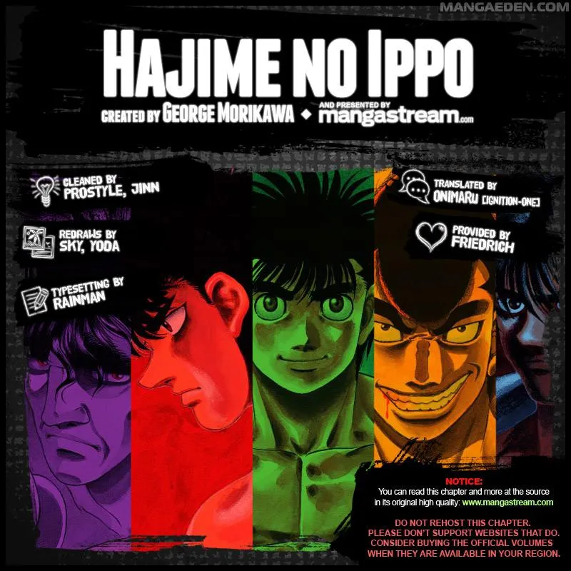 Read Hajime no Ippo chapter 1061.1 image 1 on Lezhin
