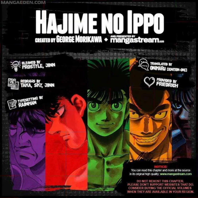 Read Hajime no Ippo chapter 1062.1 image 1 on Lezhin