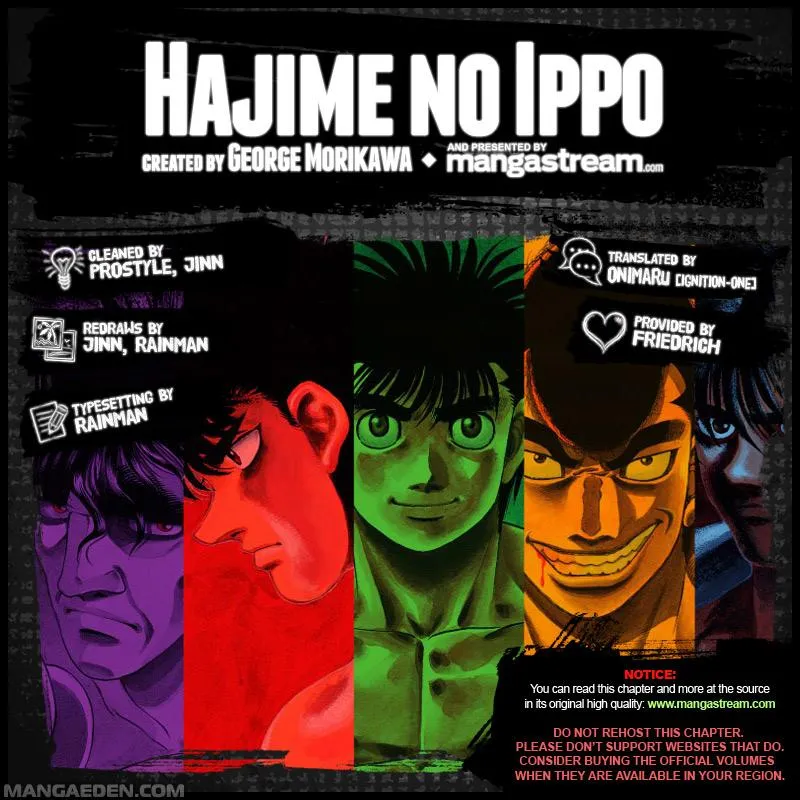 Read Hajime no Ippo chapter 1063.1 image 1 on Lezhin