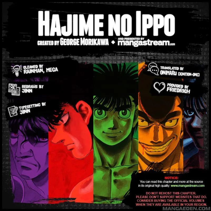 Read Hajime no Ippo chapter 1071.1 image 1 on Lezhin