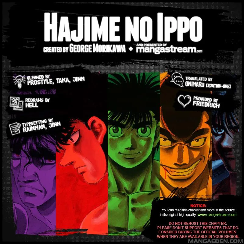 Read Hajime no Ippo chapter 1074.1 image 1 on Lezhin