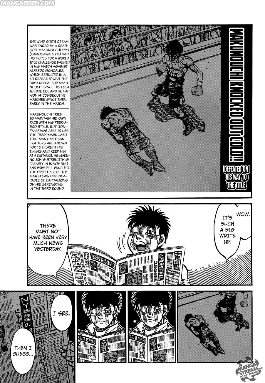 Read Hajime no Ippo chapter 1074.1 image 12 on Lezhin