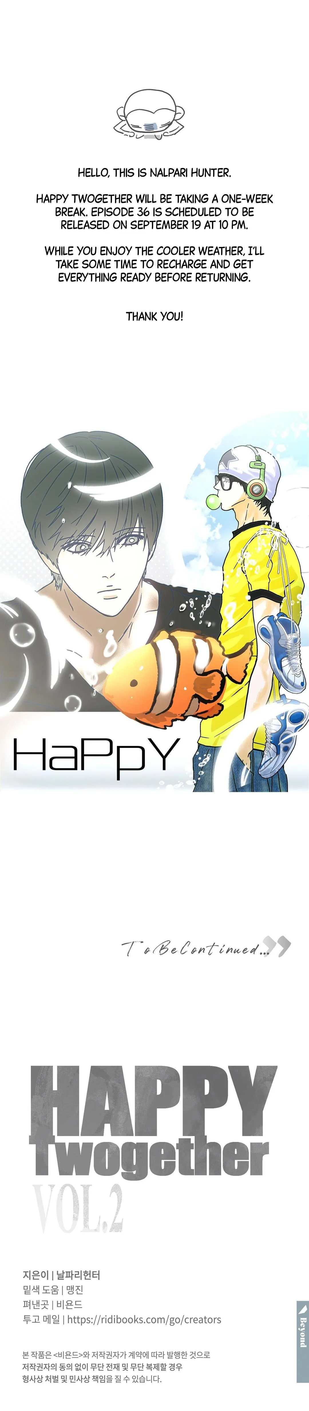 Happy Together Chapter 34.5 page 1 - 