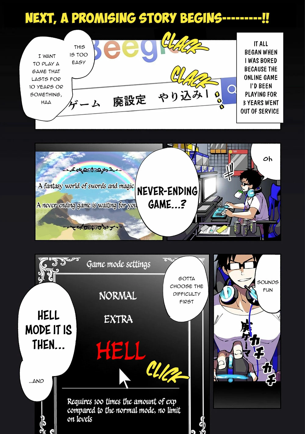 Read Hell Mode chapter 1 image 1 on Lezhin