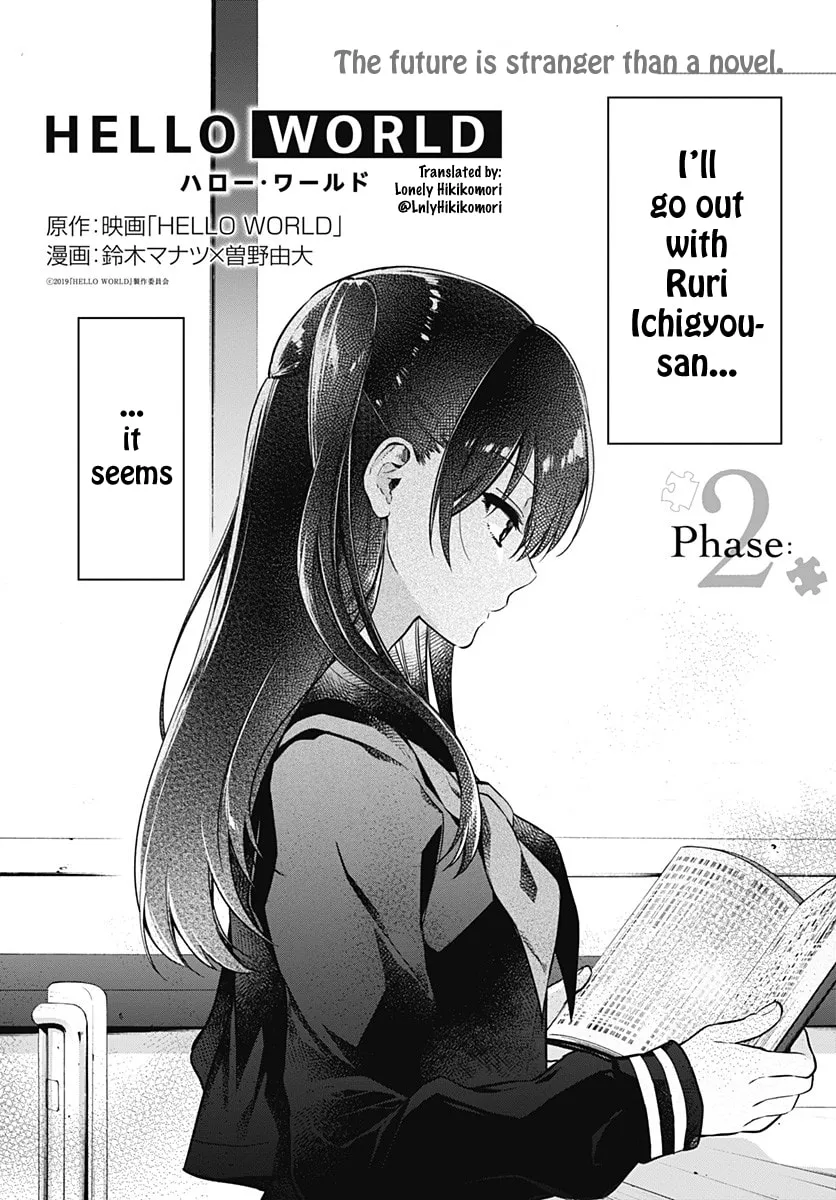 Read HELLO WORLD: The Manga chapter 2 image 3 on Lezhin