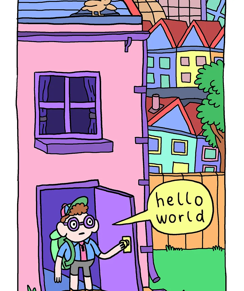 Read Hello World! chapter 1 image 11 on Lezhin