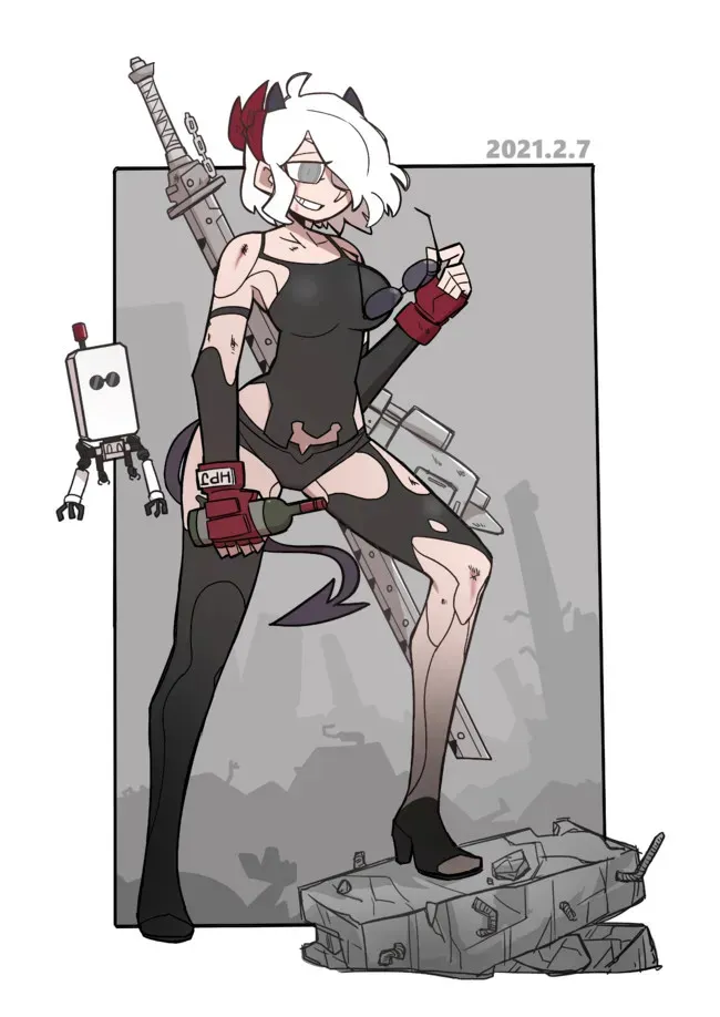 Helltaker 4-koma Chapter 5 page 9 - 