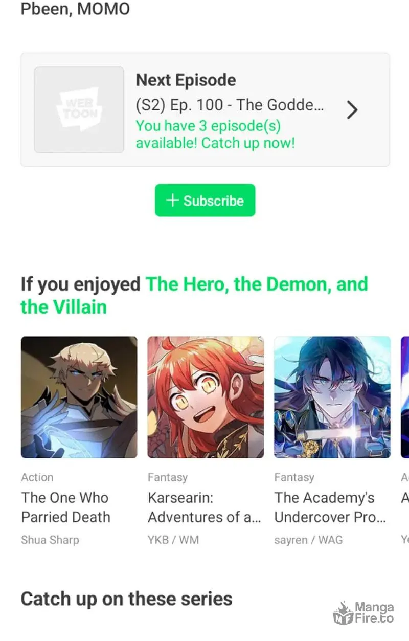 Heroes & Demons & Villains Chapter 99 page 100 - 