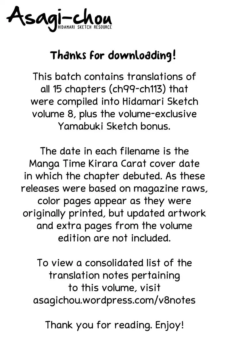 Read Hidamari Sketch chapter 98.5 image 8 on Lezhin