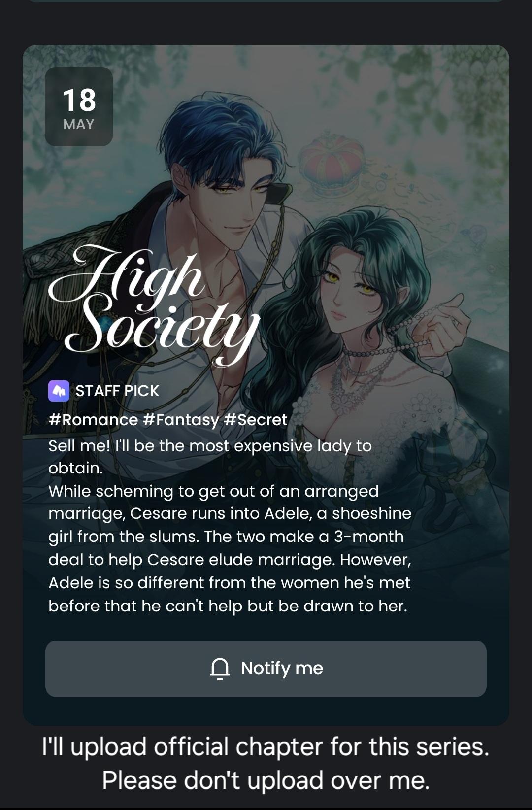 Read High Society chapter 2.2 image 0 on Lezhin