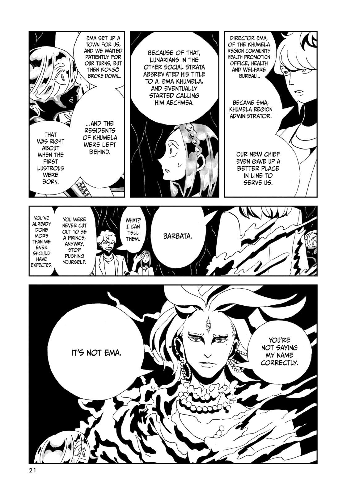 Houseki no Kuni Chapter 89 page 21 - 