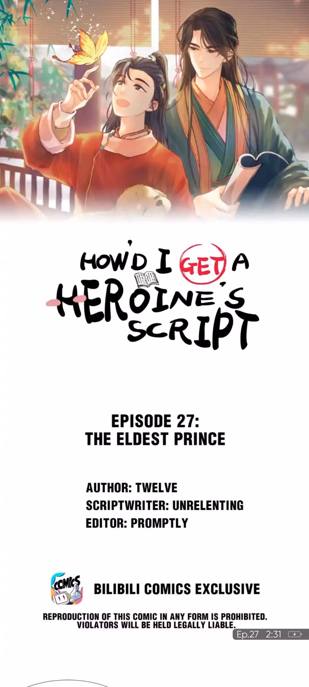 Read How’d I Get a Heroine’s Script? chapter 27 image 1 on Lezhin