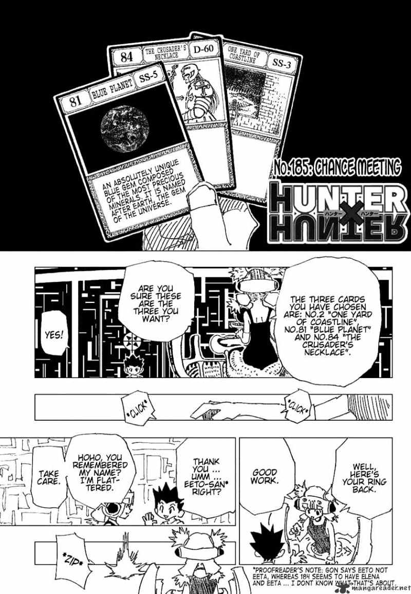 Read Hunter x Hunter chapter 185 image 2 on Lezhin