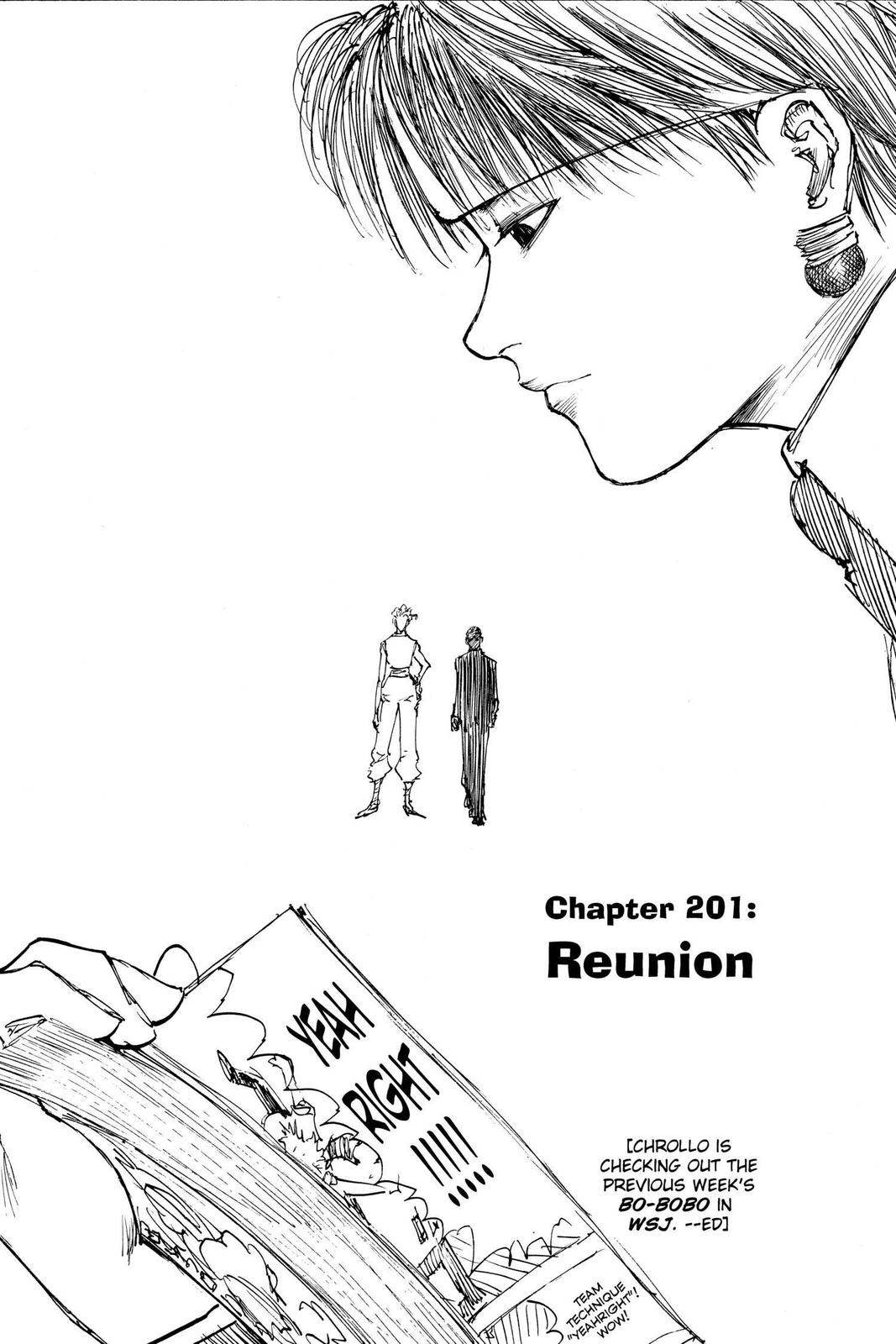 Read Hunter x Hunter chapter 201 image 0 on Lezhin