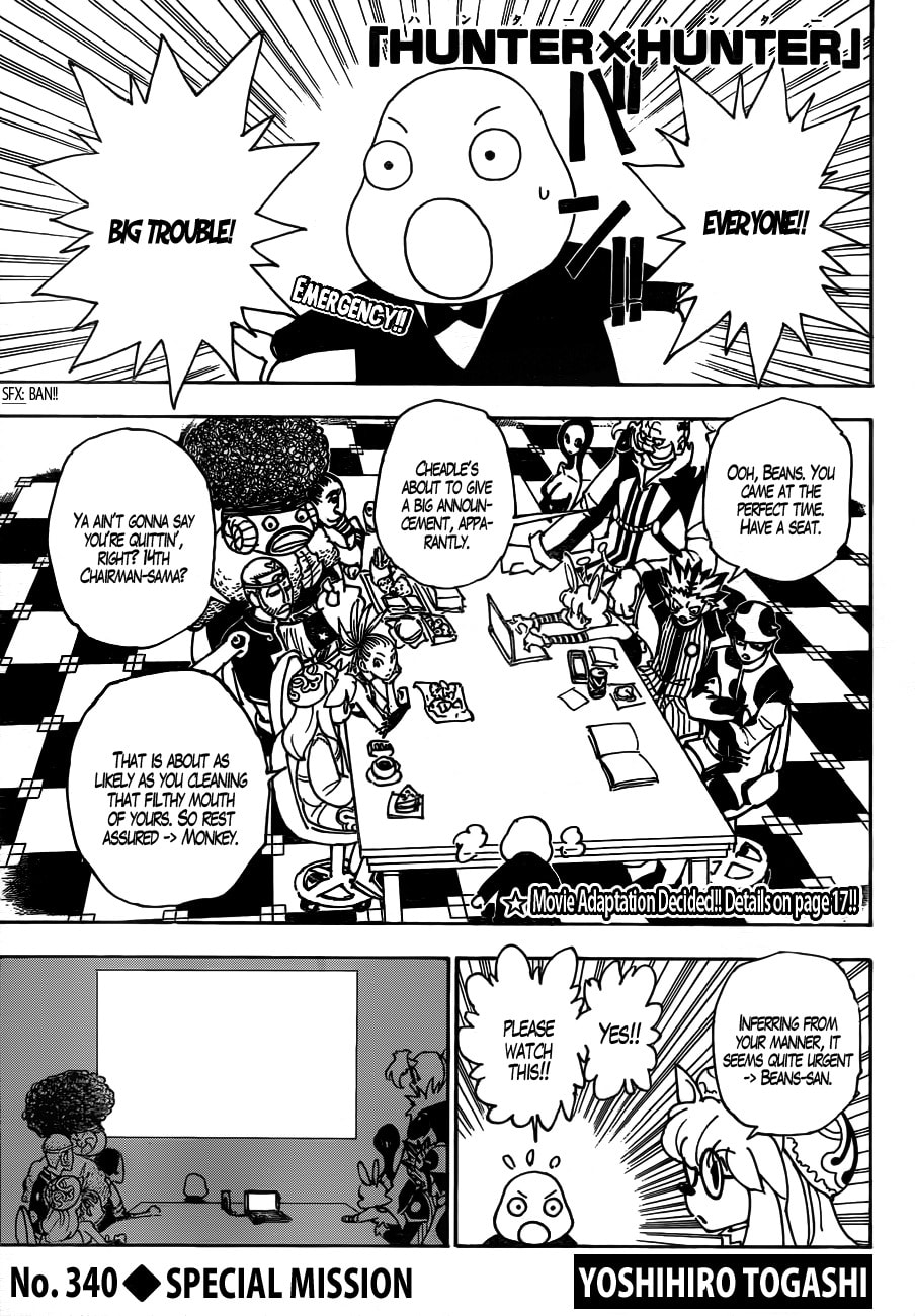 Read Hunter x Hunter chapter 340.1 image 1 on Lezhin