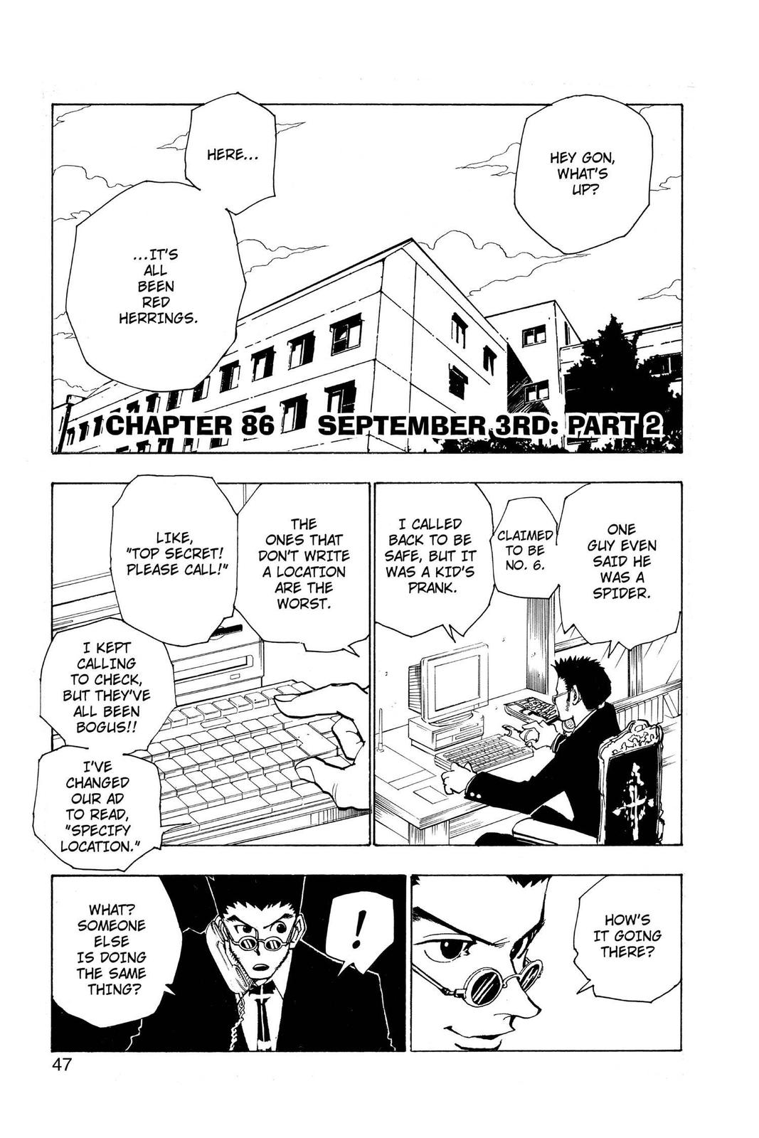 Read Hunter x Hunter chapter 86 image 0 on Lezhin