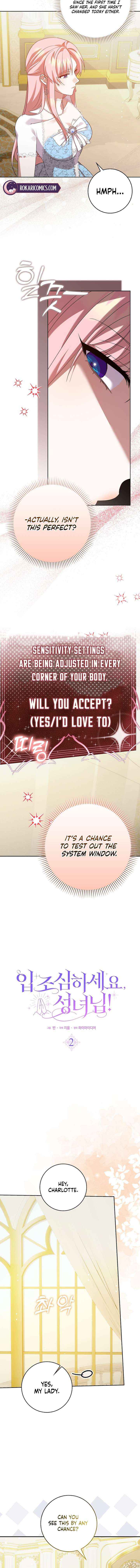 Read Hush Now, Saintess! chapter 2 image 7 on Lezhin